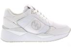 Guess Tesha - Lage sneakers - Crocoprint - Wit, Verzenden, Zo goed als nieuw