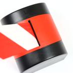 Spoel met afzetlint voor wandmontage  -  Wit & Rood  -  5 m, Verzenden
