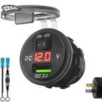 ProRide 12V USB Stopcontact Inbouw met Schakelaar/Voltmeter, Doe-het-zelf en Verbouw, Verzenden, Nieuw