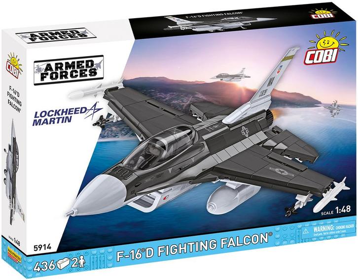COBI 5914 F-16C Falcon (Leger bouwsets, Modelbouwsets), Kinderen en Baby's, Speelgoed | Bouwstenen, Nieuw, Verzenden