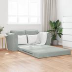 vidaXL Vloersofa Bed 2-in-1 Lichtgrijs 148x71x83 cm Velvet, Huis en Inrichting, Banken | Bankstellen, Verzenden, Nieuw, Stof, Minder dan 150 cm