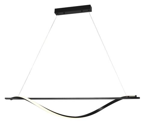 LED Hanglamp 17W Mat Zwart Langwerpig 1360 lm, Huis en Inrichting, Lampen | Hanglampen, 75 cm of meer, Nieuw, Metaal, Ophalen of Verzenden