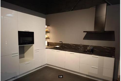 Luxe wit hoogglans showroomkeuken incl. apparatuur, Huis en Inrichting, Keuken | Complete keukens, Kunststof, Hoogglans of Gelakt