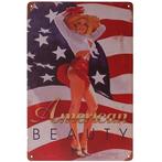 Metalen plaatje - American Beauty NIEUW, Ophalen of Verzenden, Nieuw