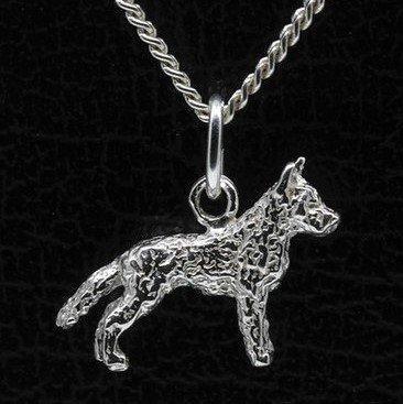 Zilveren Hollandse herder ketting hanger - ruwhaar - klein, Sieraden, Tassen en Uiterlijk, Kettinghangers, Verzenden
