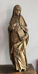 sculptuur, Birgitta van Zweden / 17e eeuw - 115 cm - Hout, Antiek en Kunst