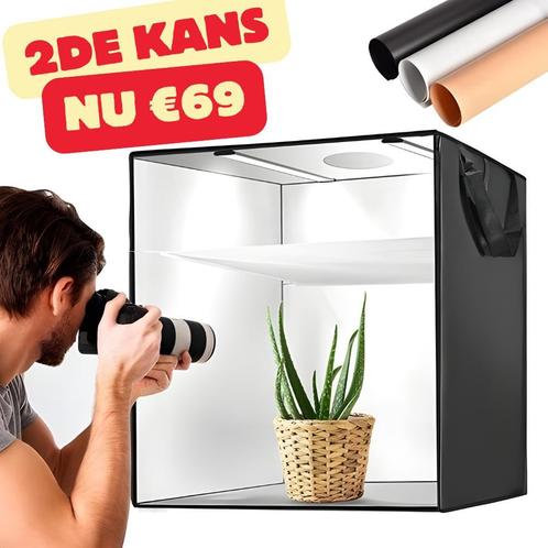 2de Kans Fotostudio 60 x 60 cm lichtbox fotobox  fototent, Audio, Tv en Foto, Fotografie | Fotostudio en Toebehoren, Complete fotostudio