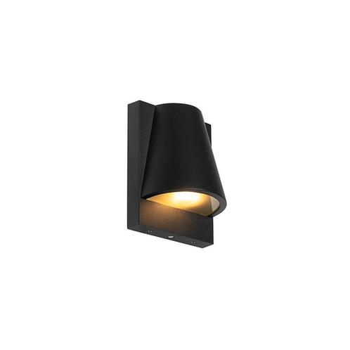 Buiten wandlamp zwart IP44 met schemerschakelaar - Femke, Huis en Inrichting, Lampen | Overige