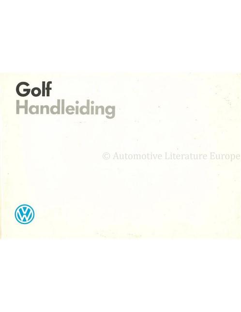 1988 VOLKSWAGEN GOLF INSTRUCTIEBOEKJE NEDERLANDS, Auto diversen, Handleidingen en Instructieboekjes