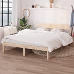 vidaXL Bedframe zonder matras massief hout 120x200 cm, Bruin, Verzenden, Nieuw, Twijfelaar