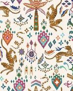 Jacquard Meubelstof Tibet Wit, Hobby en Vrije tijd, Stoffen en Lappen, Nieuw, Wit