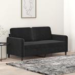 Zwarte Fluweel Bank 140cm - - Tweedekansje voor Jou!, 150 tot 200 cm, 75 tot 100 cm, Ophalen of Verzenden, Rechte bank