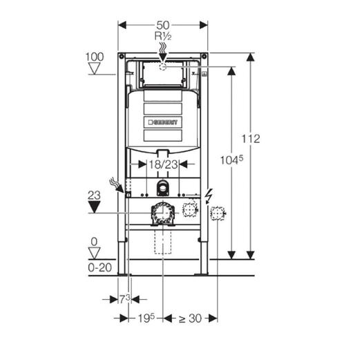 Geberit UP320 Toiletset Randloos Mudo Set62, Doe-het-zelf en Verbouw, Sanitair, Ophalen of Verzenden