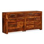 vidaXL Dressoir 160x35x75 cm massief sheeshamhout, Huis en Inrichting, Verzenden, 150 tot 200 cm, Nieuw, 25 tot 50 cm