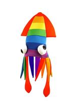 Inktvis Hoed Regenboog, Verzenden, Nieuw, Feestartikel