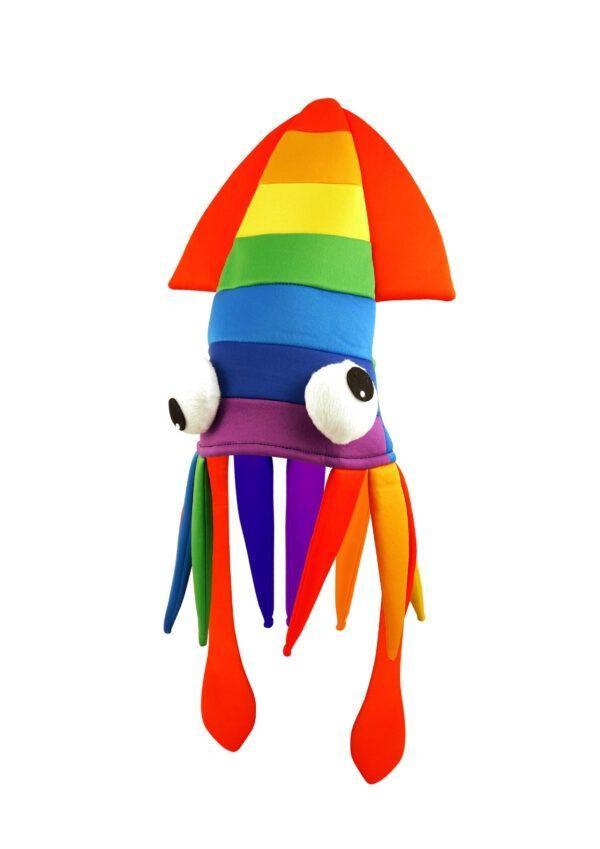 Inktvis Hoed Regenboog, Hobby en Vrije tijd, Feestartikelen, Feestartikel, Nieuw, Verzenden