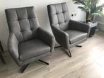 leren draaifauteuils volledig gestoffeerd - met hoge rug en, Nieuw, Ophalen of Verzenden, 75 tot 100 cm, Modern