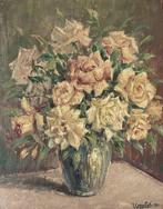 Luigi Cappelletti (1911-1997) - Vaso con rose, Antiek en Kunst, Kunst | Schilderijen | Klassiek