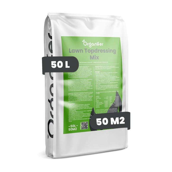 Gazon Topdressing - Mix met Mycorrhiza en Rhizobacteriën (50, Tuin en Terras, Aarde en Mest, Mest, Verzenden