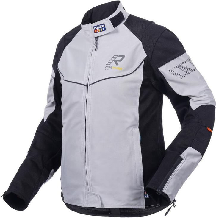 Rukka AirGobina 2.0 Dames Zwart Grijs Textiele Motorjas, Motoren, Kleding | Motorkleding, Dames, Nieuw met kaartje, Jas | textiel