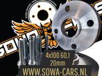 Spacers 20mm Renault Clio Twingo 4x100 60,1 Spoorverbreders, Auto diversen, Tuning en Styling, Ophalen of Verzenden