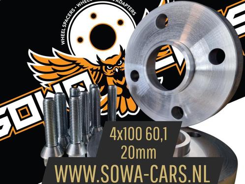 Spacers 20mm Renault Clio Twingo 4x100 60,1 Spoorverbreders, Auto diversen, Tuning en Styling, Ophalen of Verzenden
