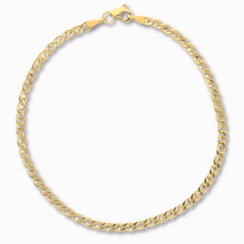 Gouden Mariner Anchor Armband 9K, Sieraden, Tassen en Uiterlijk, Armbanden, Goud, Nieuw, Goud, Verzenden