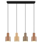 LED Hanglamp - Trion Agido - E27 Fitting - 4-lichts - Zwart, Huis en Inrichting, Lampen | Hanglampen, Ophalen of Verzenden, Nieuw