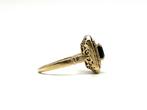 Ring - 18 karaat Geel goud - 0.90ct. tw. Saffier - Diamant, Sieraden, Tassen en Uiterlijk, Ringen, Nieuw