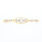 Broche - 14 karaat Geel goud Diamant (Natuurlijk)