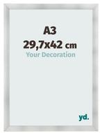Fotolijst A3 - 29,7x42 cm - Aluminium Geborsteld - MDF -, Verzenden, Nieuw