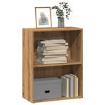 vidaXL Boekenkast 60x30x77 cm bewerkt hout artisanaal, Huis en Inrichting, Kasten | Boekenkasten, Minder dan 50 cm, Verzenden