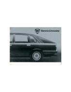 1978 LANCIA GAMMA BERLINA BROCHURE DUITS, Boeken, Auto's | Folders en Tijdschriften, Nieuw, Author