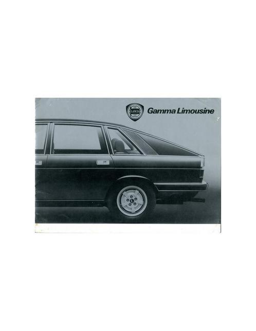 1978 LANCIA GAMMA BERLINA BROCHURE DUITS, Boeken, Auto's | Folders en Tijdschriften