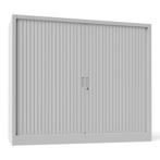 -12% Lage Metalen Roldeurkast 120x105 - Grijs, Huis en Inrichting, Kasten | Roldeurkasten en Archiefkasten, 100 tot 150 cm, Verzenden