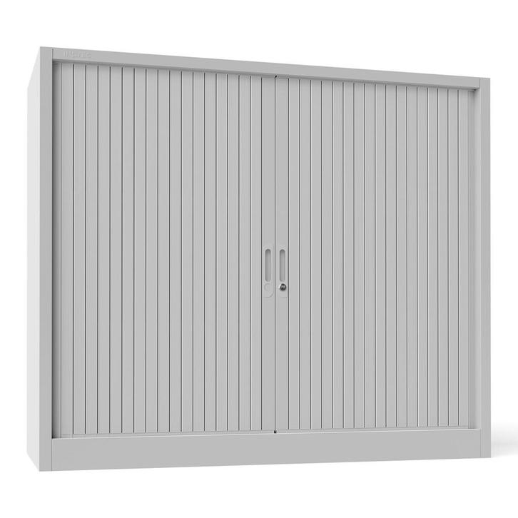-12% Lage Metalen Roldeurkast 120x105 - Grijs, Huis en Inrichting, Kasten | Roldeurkasten en Archiefkasten, Meerdere deuren, 50 tot 75 cm