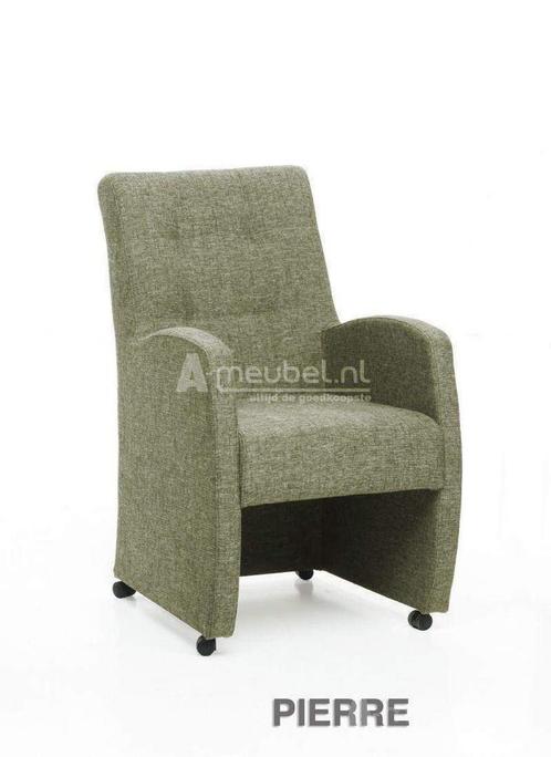 Eetkamerstoel Pierre - eetkamerstoelen - Groen, Huis en Inrichting, Stoelen, Nieuw, Stof