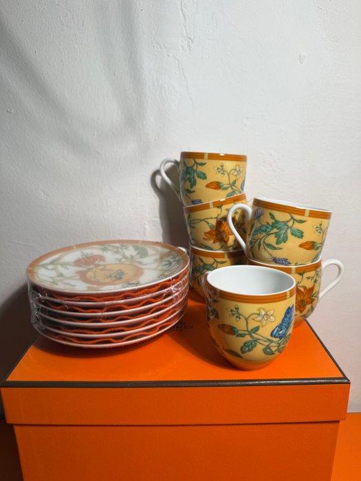 Hermes - Limoges - Kop en schotel (12) - La Siesta -, Antiek en Kunst, Antiek | Glas en Kristal