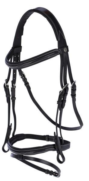 Hoofdstel snaffle classic zwart Full, Dieren en Toebehoren, Paarden en Pony's | Overige Paardenspullen, Ophalen of Verzenden