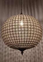 Plafondlamp - Glas, Messing, Metaal, Antiek en Kunst