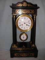 Portico klok - Japy Freres Louis Philippe Hout Messing Staal, Antiek en Kunst