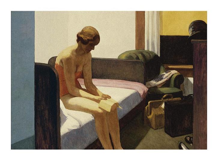 Kunstdruk Edward Hopper Hotel Room 40x30cm, Huis en Inrichting, Woonaccessoires | Schilderijen, Tekeningen en Foto's, Nieuw, Verzenden