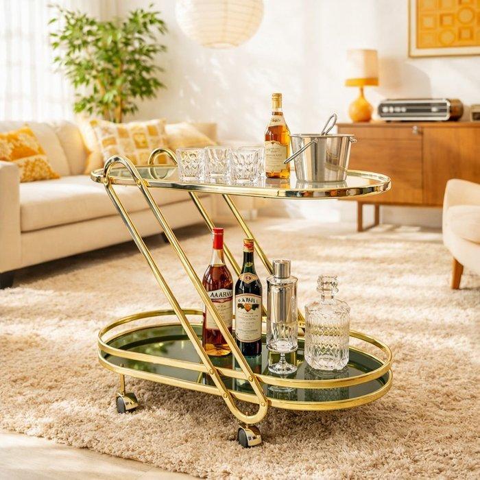 Trolley - Verguld messing, Antiek en Kunst, Curiosa en Brocante