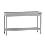 GGM Gastro | RVS werktafel ECO - 1400x600mm - met bodemplaat, Verzenden, Nieuw in verpakking, Meubilair
