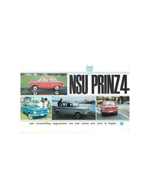 196? NSU PRINZ 4 BROCHURE NEDERLANDS, Boeken, Auto's | Folders en Tijdschriften