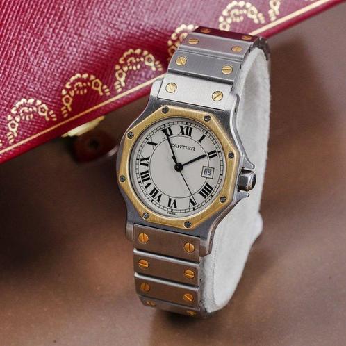 Cartier - Santos Octagon - Zonder Minimumprijs - 2966 -, Sieraden, Tassen en Uiterlijk, Horloges | Heren