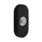 Deurbel ovaal verdekt 65x30x10 rvs mat zwart, Ophalen of Verzenden, Nieuw, Rvs, Overige typen