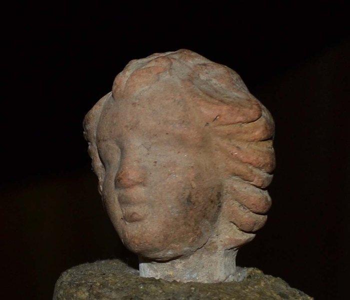 Oud-Grieks, Klassieke Periode Terracotta-hoofd van een jong, Antiek en Kunst, Antiek | Overige Antiek