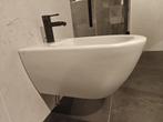 Wandbidet mat wit incl. hard graphite bidetkraan - 29 PKW, Ophalen, Nieuw, Toilet