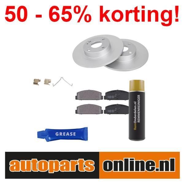 Remschijven + Remblokken Mazda 323 achterzijde, Auto-onderdelen, Besturing, Nieuw, Mazda, Verzenden